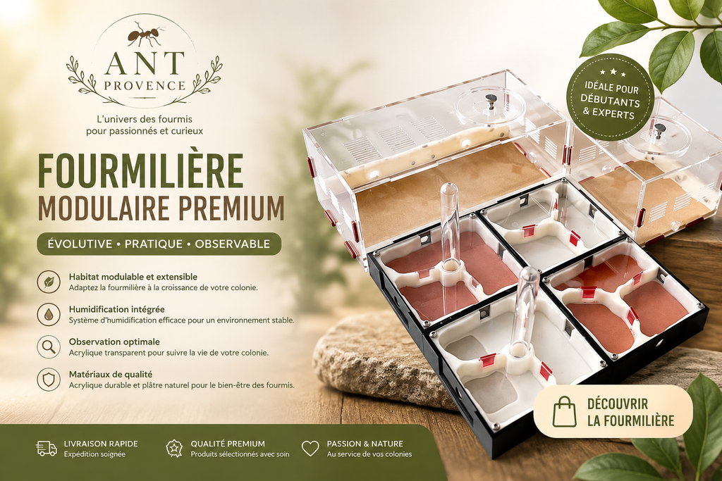 Fourmilière Modulaire Premium en Acrylique et Plâtre